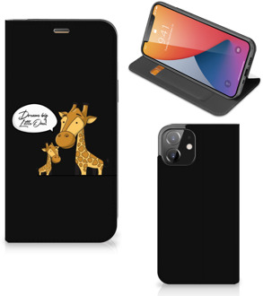 B2Ctelecom GSM Hoesje iPhone 12 | iPhone 12 Pro Wallet Case Giraffe