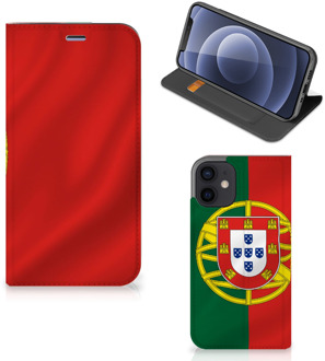 B2Ctelecom GSM Hoesje iPhone 12 Mini Bookcase Portugese Vlag