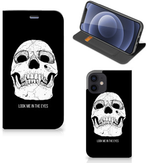 B2Ctelecom GSM Hoesje iPhone 12 Mini Bookcase Skull Eyes