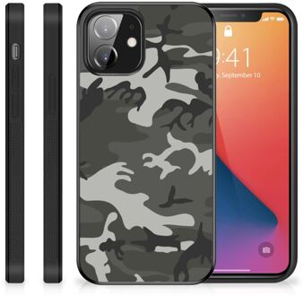 B2Ctelecom GSM Hoesje iPhone 12 Mini Hoesje Bumper met Zwarte rand Army Light