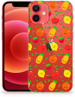 B2Ctelecom GSM Hoesje iPhone 12 Mini TPU Bumper Doorzichtig Fruits