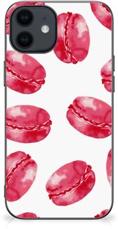 B2Ctelecom GSM Hoesje iPhone 12 Pro | 12 (6.1") Hoesje Bumper met Zwarte rand Pink Macarons