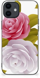 B2Ctelecom GSM Hoesje iPhone 12 Pro | 12 (6.1") Silicone Back Case met Zwarte rand Roses