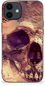 B2Ctelecom GSM Hoesje iPhone 12 Pro | 12 (6.1") Silicone Back Case met Zwarte rand Skullhead