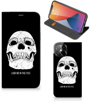 B2Ctelecom GSM Hoesje iPhone 12 Pro Max Bookcase Skull Eyes