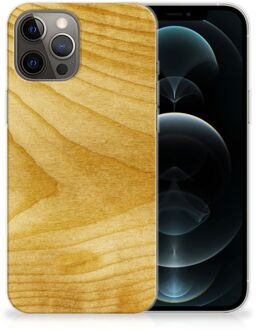 B2Ctelecom GSM Hoesje iPhone 12 Pro Max Cover Case Licht Hout