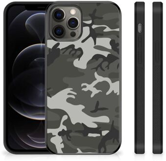 B2Ctelecom GSM Hoesje iPhone 12 Pro Max Hoesje Bumper met Zwarte rand Army Light