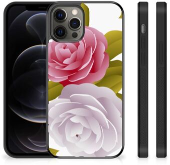 B2Ctelecom GSM Hoesje iPhone 12 Pro Max Silicone Back Case met Zwarte rand Roses