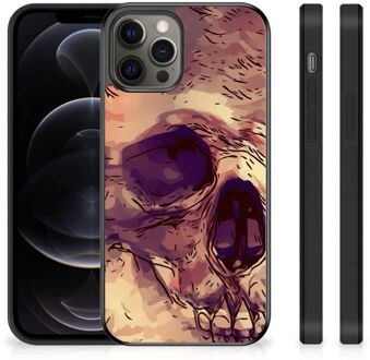 B2Ctelecom GSM Hoesje iPhone 12 Pro Max Silicone Back Case met Zwarte rand Skullhead