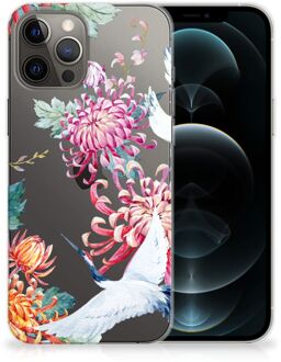 B2Ctelecom GSM Hoesje iPhone 12 Pro Max Smartphonehoesje Customize Bird Flowers