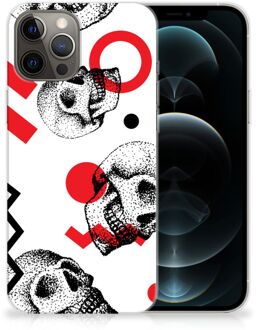 B2Ctelecom GSM Hoesje iPhone 12 Pro Max TPU Bumper Skull Red