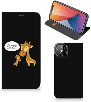 B2Ctelecom GSM Hoesje iPhone 12 Pro Max Wallet Case Giraffe