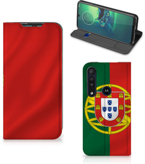 B2Ctelecom GSM Hoesje Motorola G8 Plus Bookcase Portugese Vlag