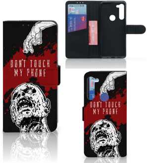 B2Ctelecom GSM Hoesje Motorola G8 Power Book Case met Pasjeshouder Zombie Blood