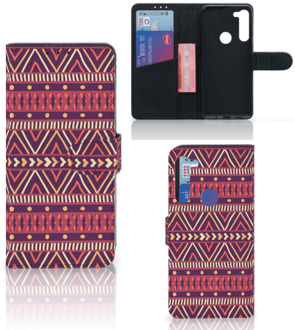 B2Ctelecom GSM Hoesje Motorola G8 Power Bookcase Aztec Purple