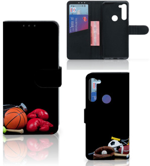 B2Ctelecom GSM Hoesje Motorola G8 Power Bookcover Ontwerpen Voetbal, Tennis, Boxing… Sports