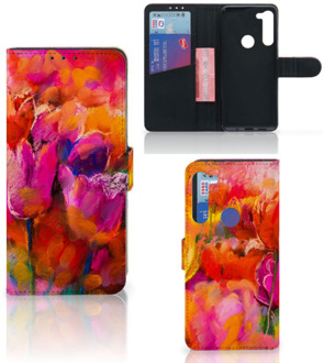 B2Ctelecom GSM Hoesje Motorola G8 Power Hoesje met Tekst Tulips