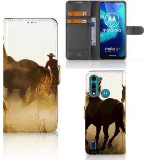 B2Ctelecom GSM Hoesje Motorola G8 Power Lite Bookcase Cowboy