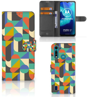 B2Ctelecom GSM Hoesje Motorola G8 Power Lite Bookcase Funky Retro