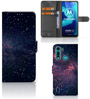 B2Ctelecom GSM Hoesje Motorola G8 Power Lite Flip Cover Stars