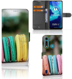 B2Ctelecom GSM Hoesje Motorola G8 Power Lite Flipcover Maken Macarons