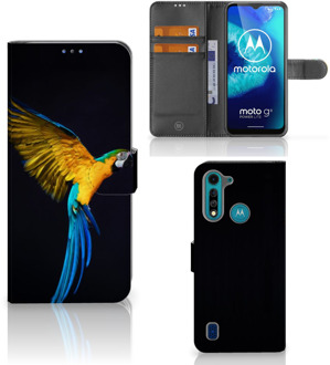 B2Ctelecom GSM Hoesje Motorola G8 Power Lite Telefoontasje Papegaai