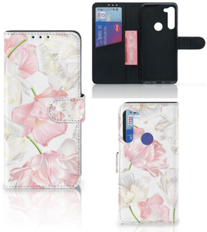 B2Ctelecom GSM Hoesje Motorola G8 Power Wallet Case Cadeau voor Mama Lovely Flowers