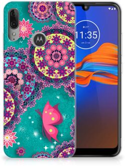 B2Ctelecom GSM Hoesje Motorola Moto E6 Plus Hoesje maken Vlinders en Cirkels