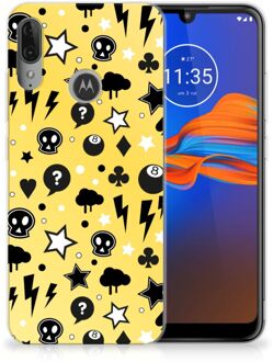 B2Ctelecom GSM Hoesje Motorola Moto E6 Plus Silicone Back Case Punk Yellow