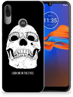 B2Ctelecom GSM Hoesje Motorola Moto E6 Plus Silicone Back Case Skull Eyes