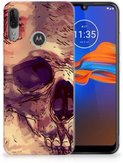 B2Ctelecom GSM Hoesje Motorola Moto E6 Plus Silicone Back Case Skullhead