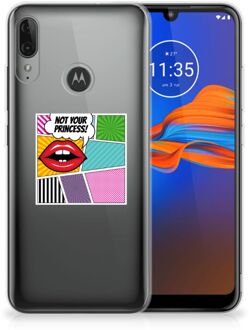 B2Ctelecom GSM Hoesje Motorola Moto E6 Plus Silicone Back Cover Popart Princess