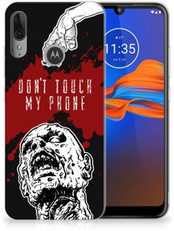 B2Ctelecom GSM Hoesje Motorola Moto E6 Plus Silicone-hoesje Zombie Blood