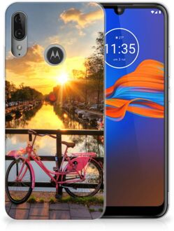 B2Ctelecom GSM Hoesje Motorola Moto E6 Plus Siliconen Back Cover Amsterdamse Grachten