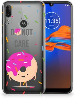 B2Ctelecom GSM Hoesje Motorola Moto E6 Plus Siliconen Case Donut Roze