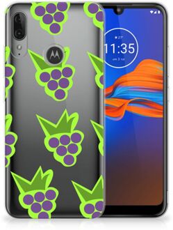 B2Ctelecom GSM Hoesje Motorola Moto E6 Plus Siliconen Case Druiven