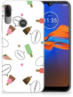 B2Ctelecom GSM Hoesje Motorola Moto E6 Plus Siliconen Case IJsjes