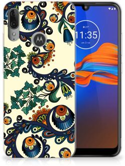 B2Ctelecom GSM Hoesje Motorola Moto E6 Plus Siliconen Hoesje Barok Flower