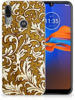 B2Ctelecom GSM Hoesje Motorola Moto E6 Plus Siliconen Hoesje Barok Goud