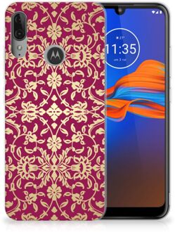 B2Ctelecom GSM Hoesje Motorola Moto E6 Plus Siliconen Hoesje Barok Pink