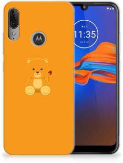 B2Ctelecom GSM Hoesje Motorola Moto E6 Plus Telefoonhoesje met Naam Baby Beer