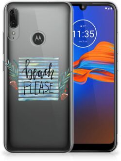 B2Ctelecom GSM Hoesje Motorola Moto E6 Plus Telefoonhoesje met Naam Boho Beach