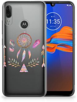 B2Ctelecom GSM Hoesje Motorola Moto E6 Plus Telefoonhoesje met Naam Boho Dreamcatcher