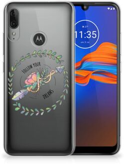 B2Ctelecom GSM Hoesje Motorola Moto E6 Plus Telefoonhoesje met Naam Boho Dreams