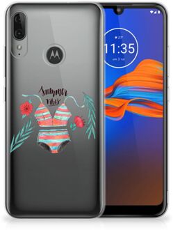 B2Ctelecom GSM Hoesje Motorola Moto E6 Plus Telefoonhoesje met Naam Boho Summer