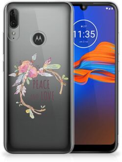 B2Ctelecom GSM Hoesje Motorola Moto E6 Plus Telefoonhoesje met Naam Boho Text