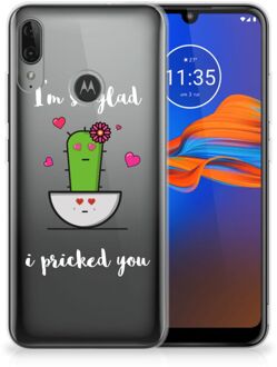 B2Ctelecom GSM Hoesje Motorola Moto E6 Plus Telefoonhoesje met Naam Cactus Glad