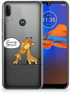 B2Ctelecom GSM Hoesje Motorola Moto E6 Plus Telefoonhoesje met Naam Giraffe