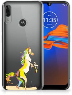 B2Ctelecom GSM Hoesje Motorola Moto E6 Plus Telefoonhoesje met Naam Horse Color