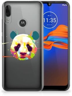 B2Ctelecom GSM Hoesje Motorola Moto E6 Plus Telefoonhoesje met Naam Panda Color